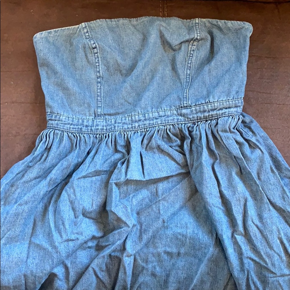 Free People Jean strapless dress